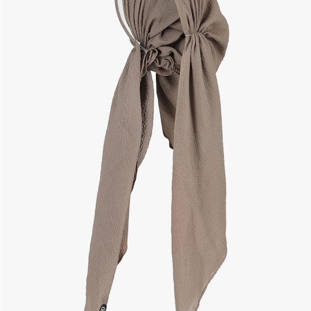 Stylish Tan Hair Scarf
